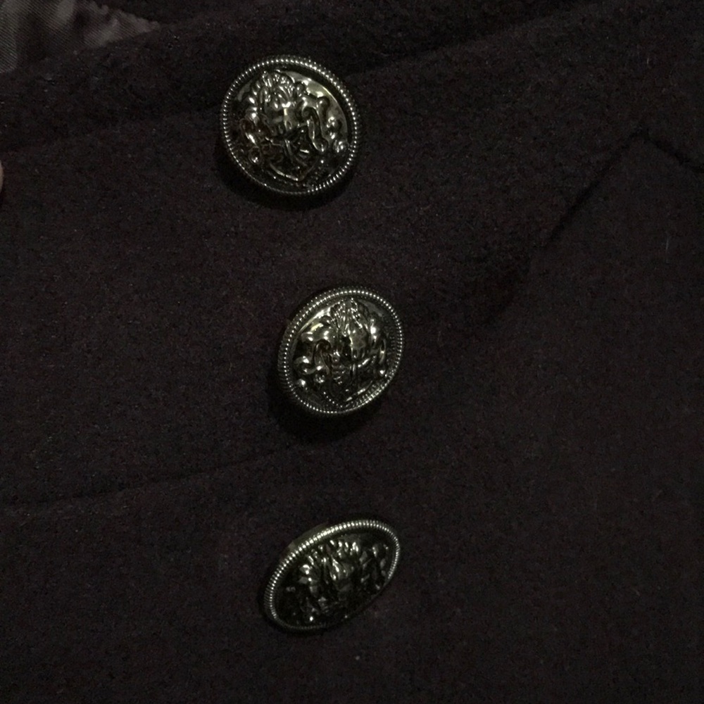 Pea Coat With Missing Button - image 2